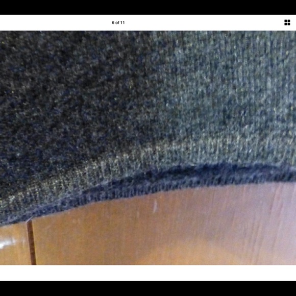 RARE CHANEL Charcoal Gray Sweater Cashmere/Silk BN - Picture 7 of 16